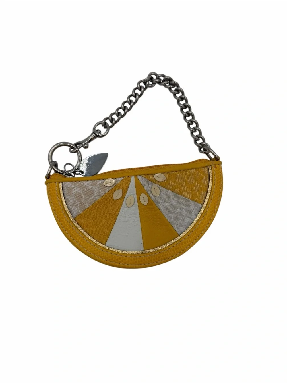 RARE Vintage 2006 Coach Lemon Citrus Slice Coin Purse / Wristlet 🍋✨ Y2K